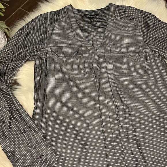Express grey/white polka dot sz XS - Picture 3 of 7